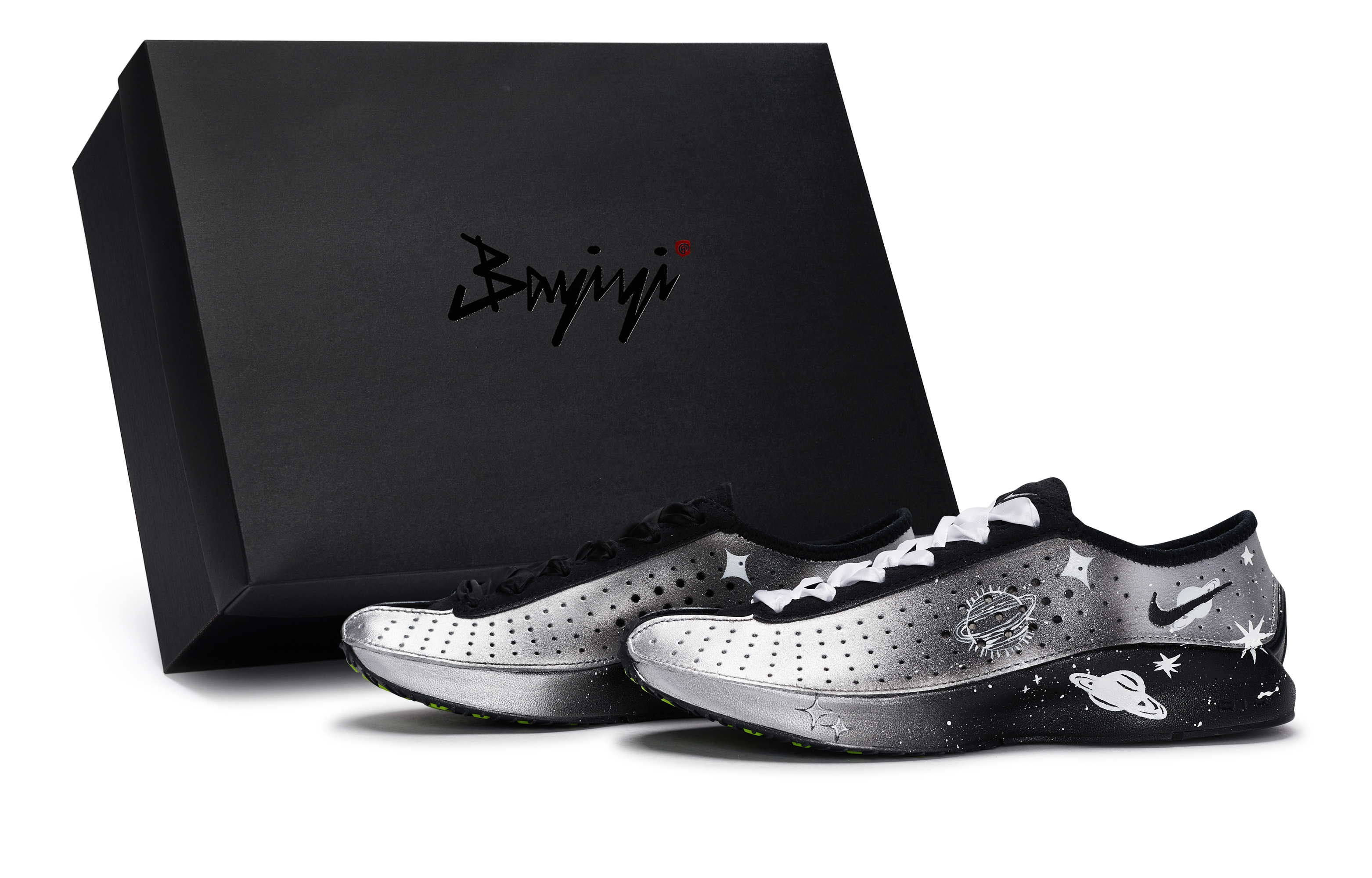 Nike Кроссовки для бега Sha'Carri Richardson x Air Superfly с низким верхом, устойчивые к истиранию, женские, черные, белые, серебристые