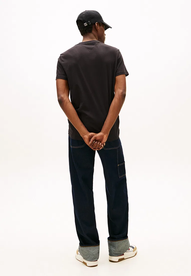 Футболка с коротким рукавом, Slim Fit, Tommy Jeans Tommy Hilfiger, черный — фото 2