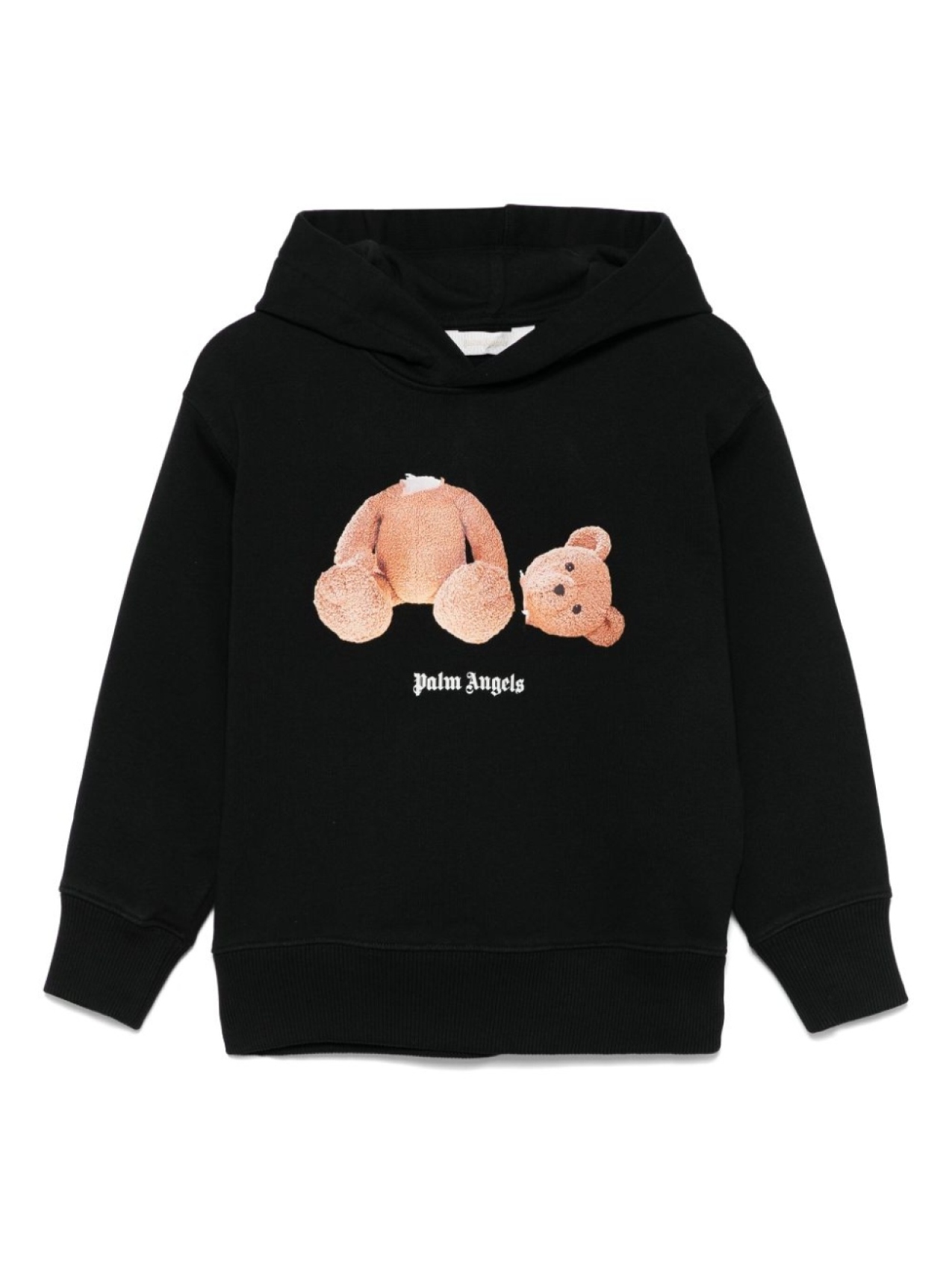

Palm Angels Kids худи с принтом, коричневый