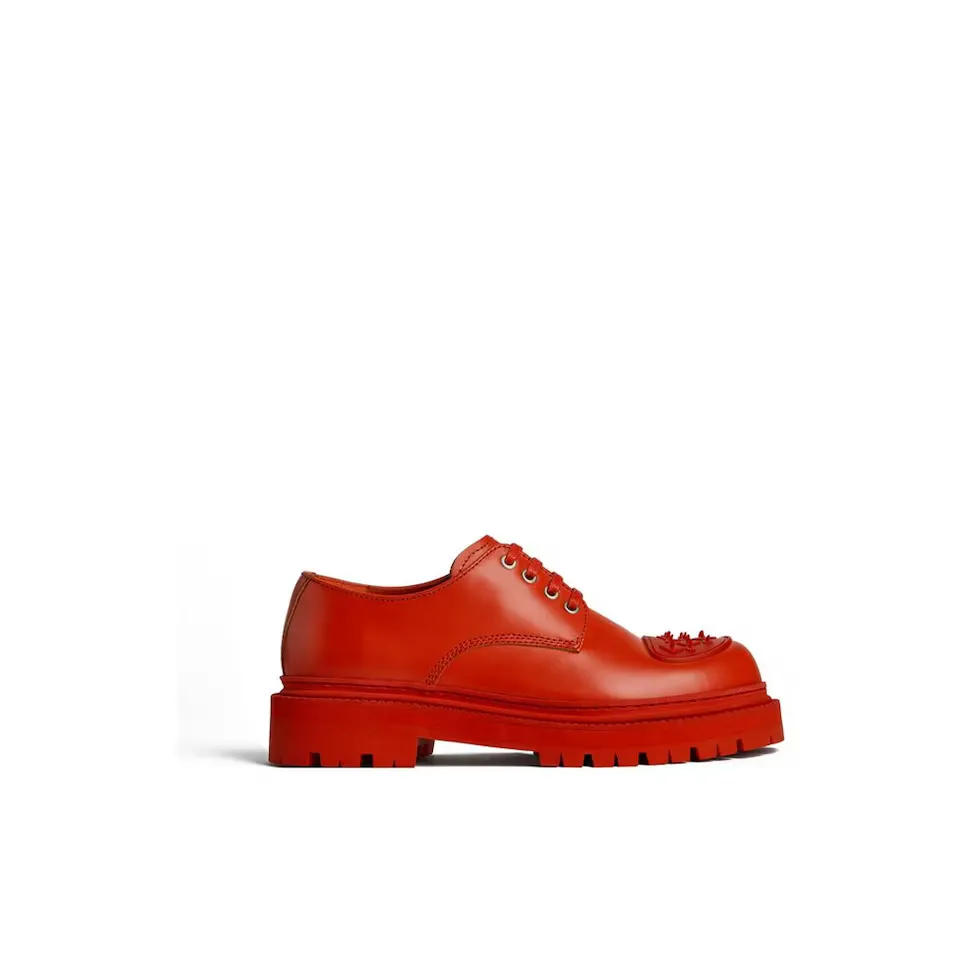 

Мужские красные кожаные туфли Bluchers camperlab