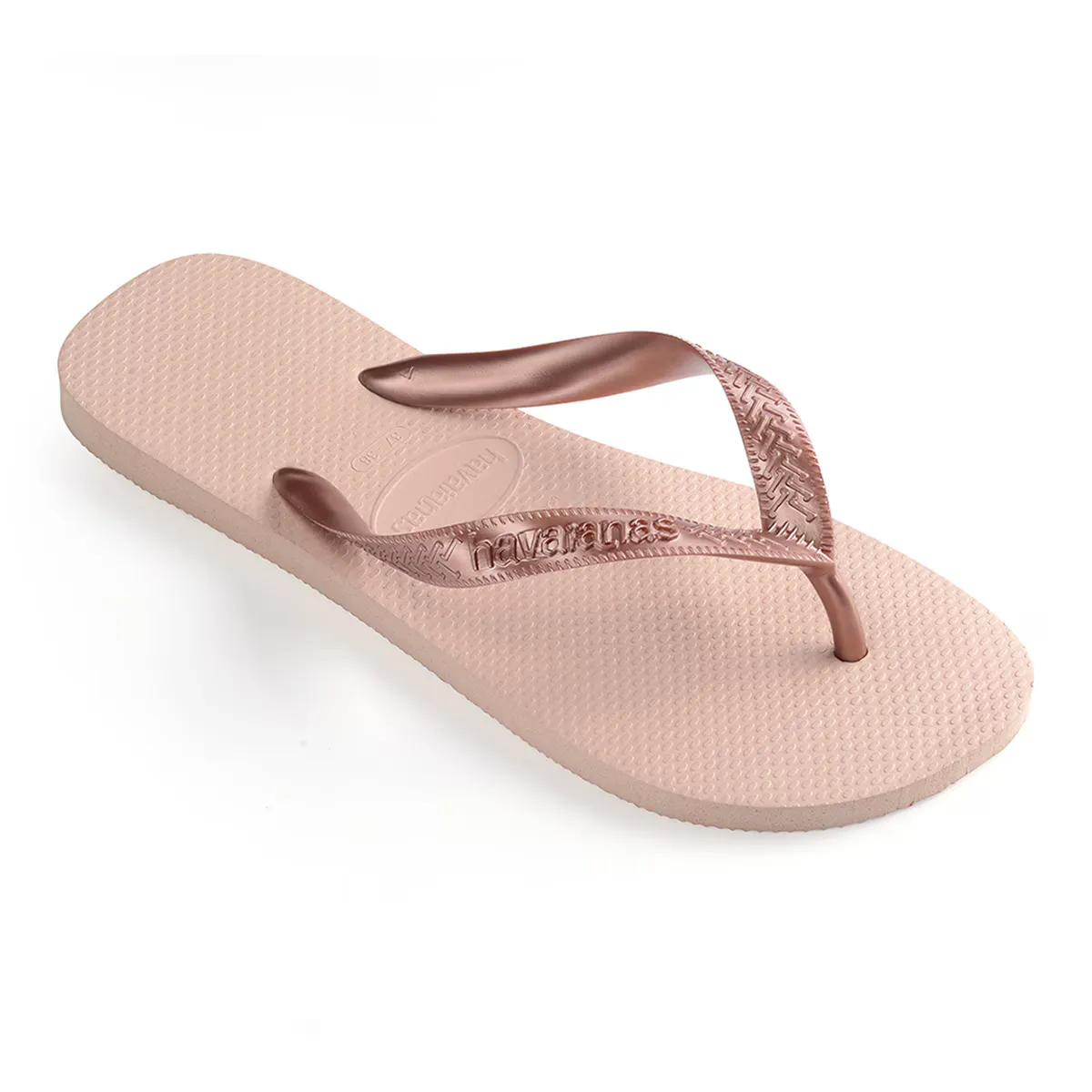 Унисекс шлепанцы на носке Havaianas топ на бретелях, цвет Rosa — фото 3