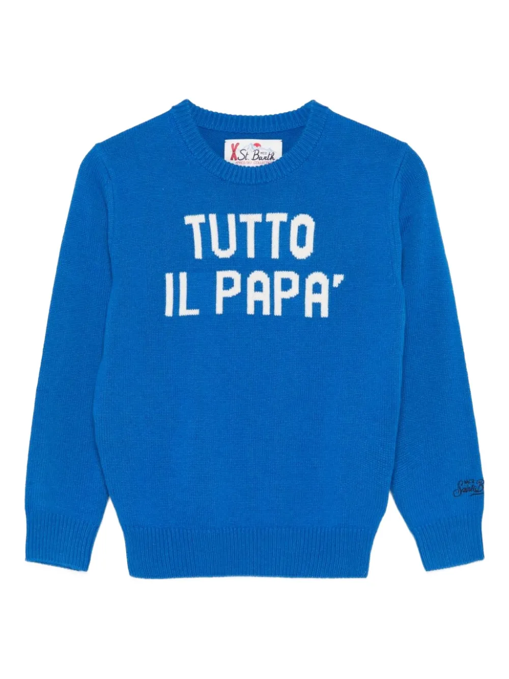 

Свитер с лозунгом MC2 SAINT BARTH, синий