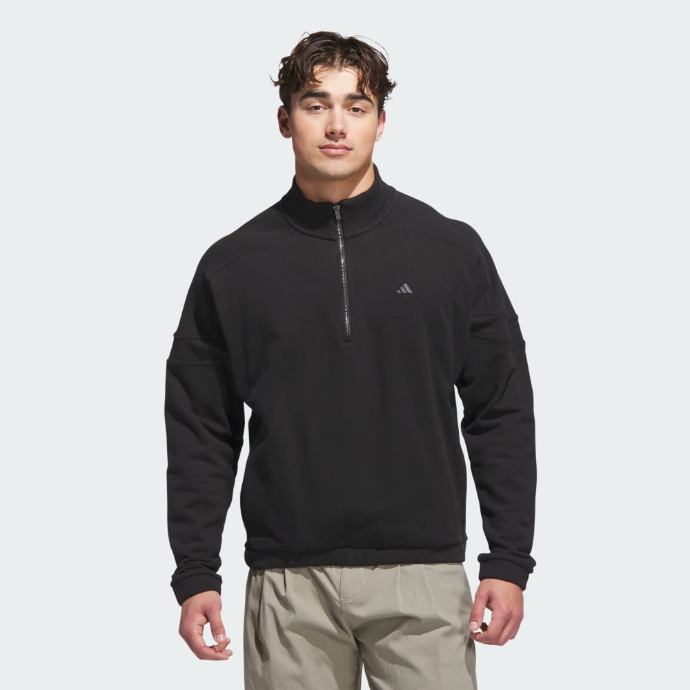 

Толстовка Adidas Go-to Heritage Loose Quarter-Zip, черный