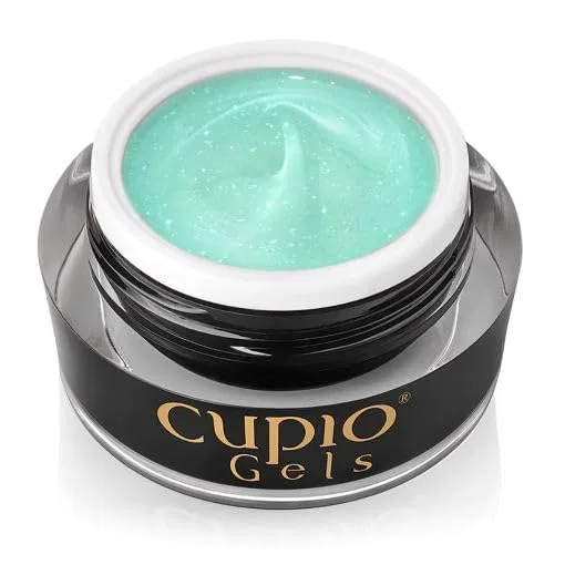 Гель для наращивания ногтей Cupio Glitz & Glam Mint Sparkle 15 г Cupio