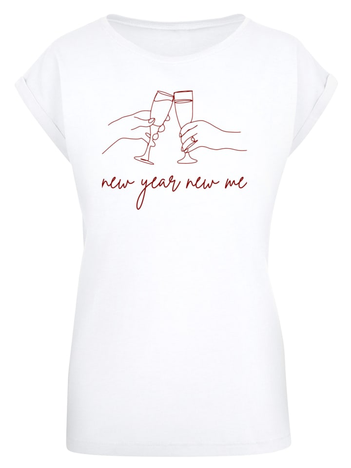 

F4NT4STIC Футболка для новогодней вечеринки, белая, с надписью "Новый год, новая я", Белый, F4NT4STIC Футболка для новогодней вечеринки, белая, с надписью "Новый год, новая я"