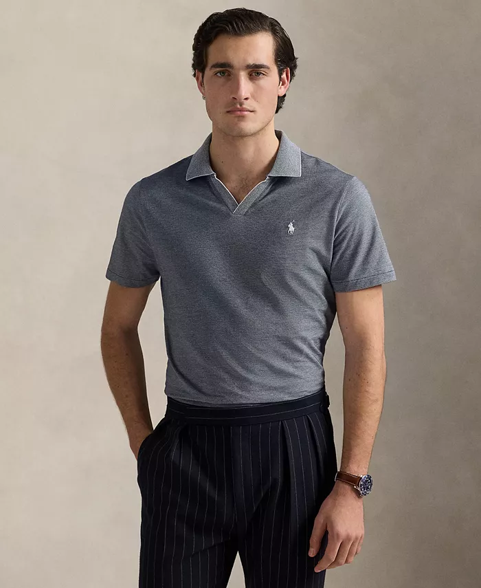 

Мужская классическая поло из легкой ткани Polo Ralph Lauren, синий