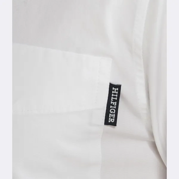Рубашка классического кроя с монотипией papertouch Tommy Hilfiger, белый — фото 3