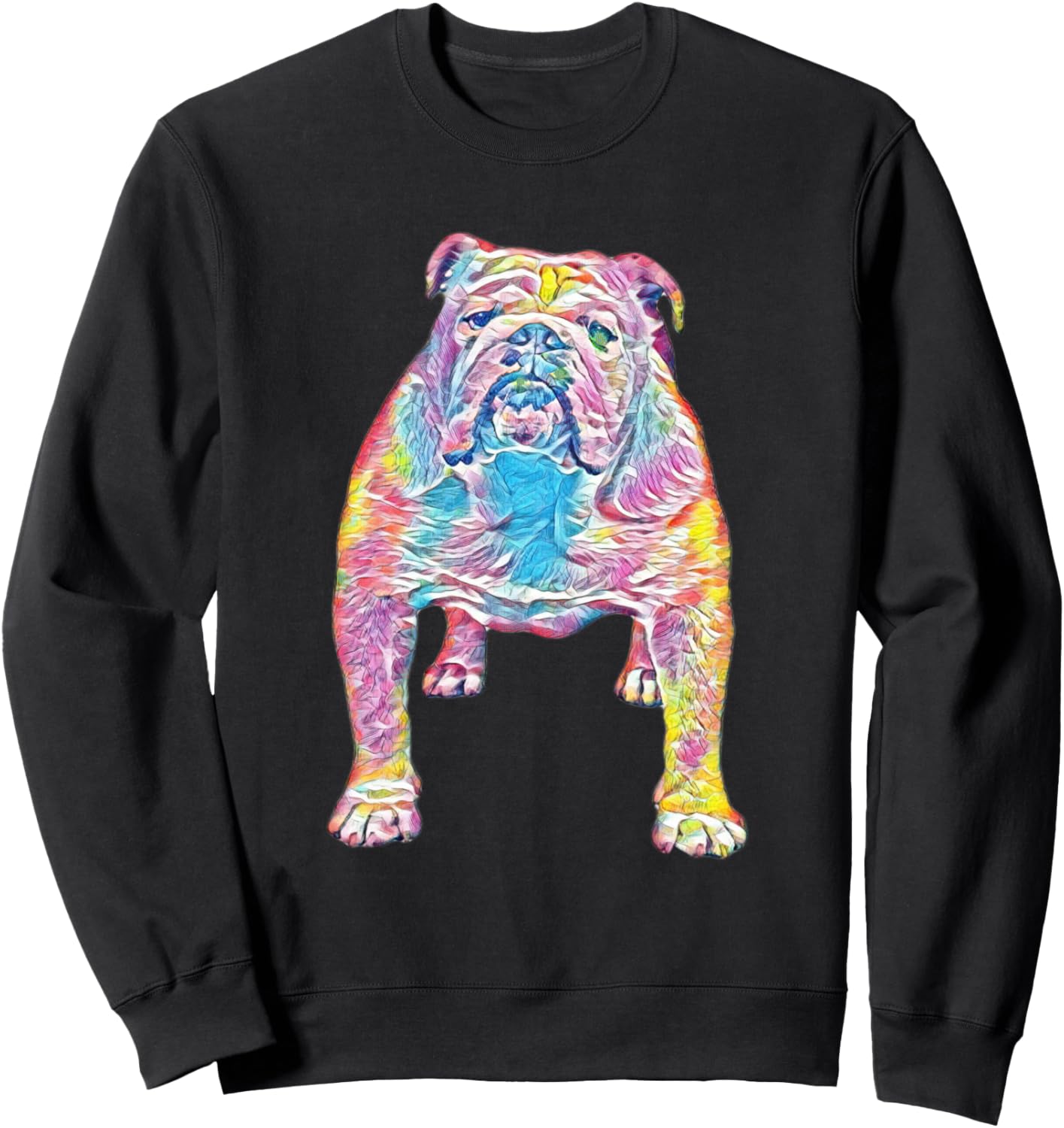 

Яркая толстовка с изображением английского бульдога Bulldog Lovers Look Great With Our Gear, черный
