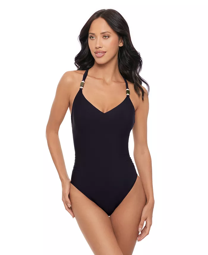 

Женский слитный купальник Milli Bead-Strap Magicsuit, черный