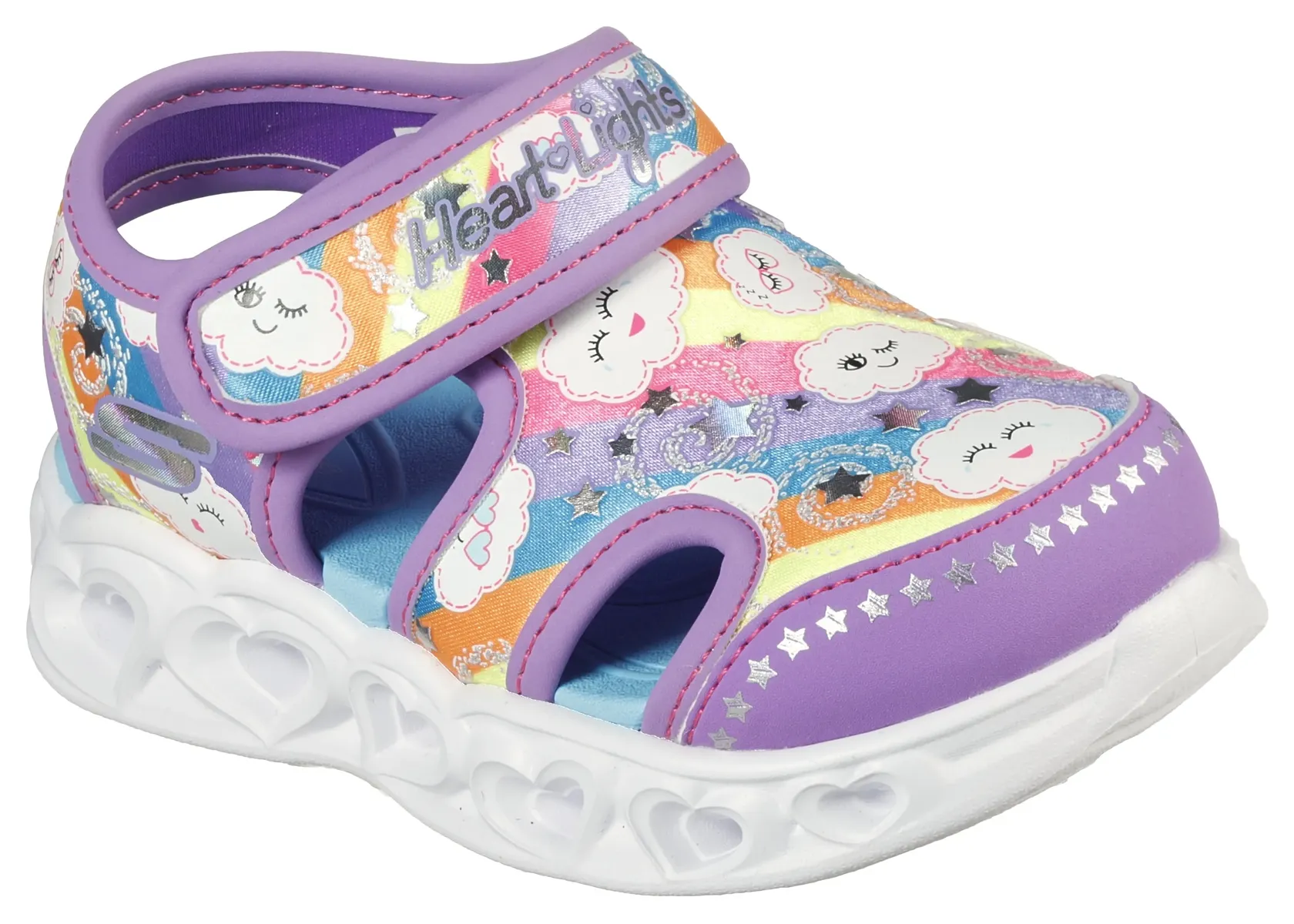 

Детские сандалии Skechers "HEART LIGHTS SANDALS CUTIE CLOUDS", с ярким принтом Skechers Kids, цвет Lavendel-Bunt