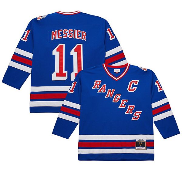 

Мужская футболка mark messier blue new york rangers big & tall 1993/94 blue line 20 Mitchell & Ness