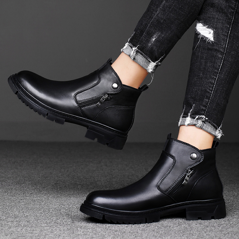 Bull Thunder Коричневые утепленные мужские ботинки на платформе, цвет Brown Insulated Shoes — фото 3