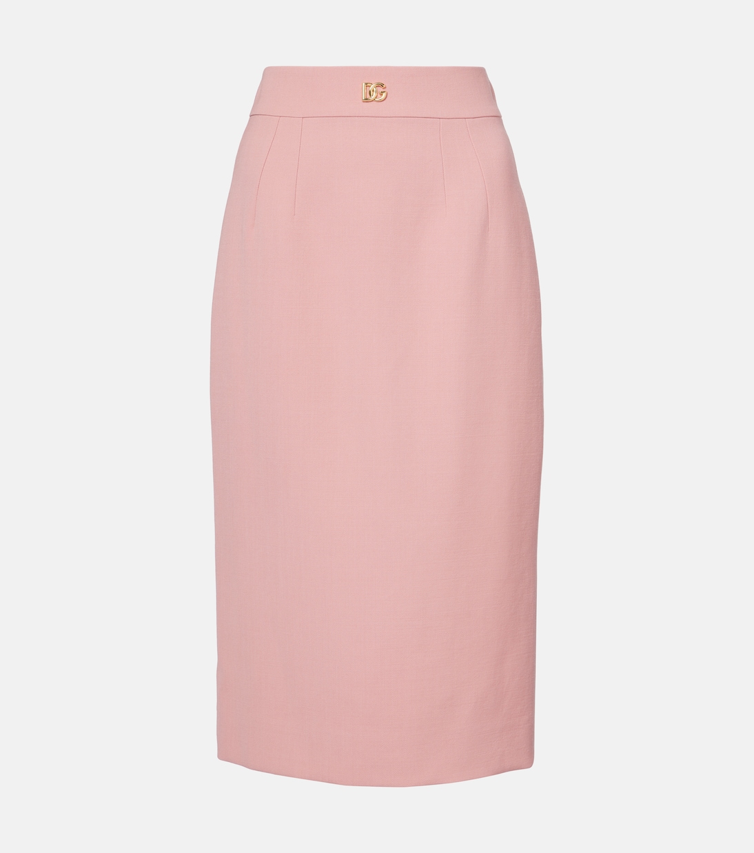 

Юбка-карандаш из чистой шерсти DG Dolce&Gabbana, Rosa Polvere Scuro