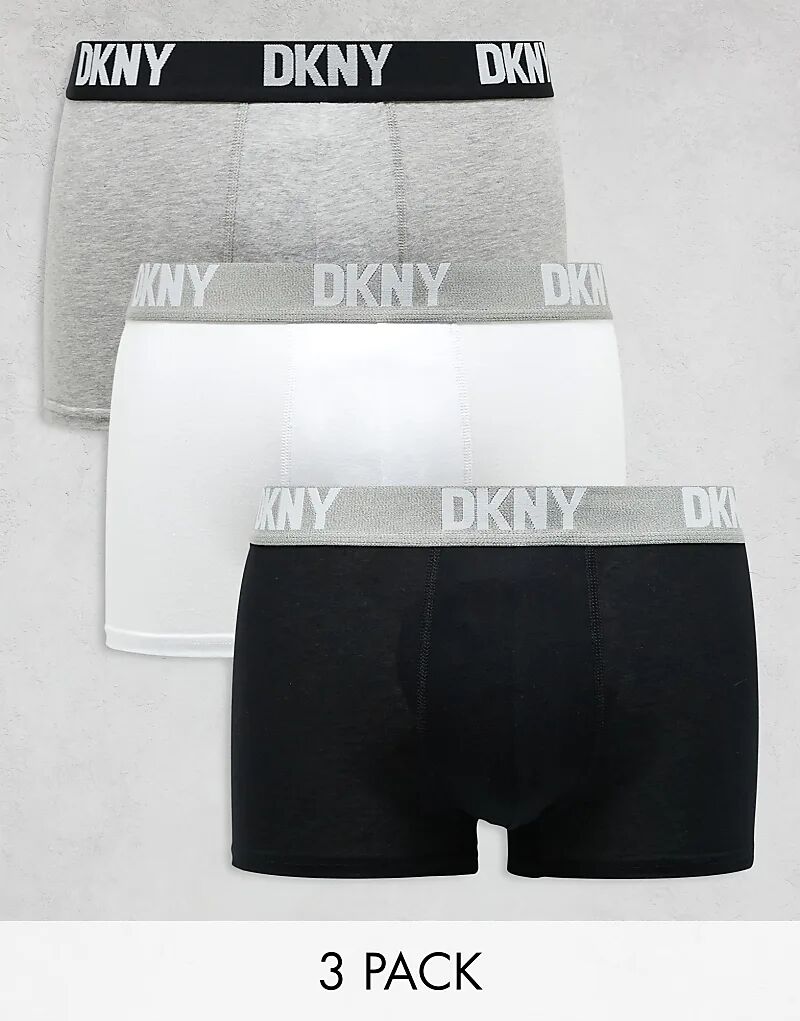 

3 пары трусов-транков Seattle черного цвета DKNY