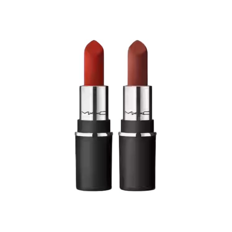 Губные помады MAC MACXimal Lipstick Mini: #602 Chili + #669 WarmTeddy, 1,7 г х 2