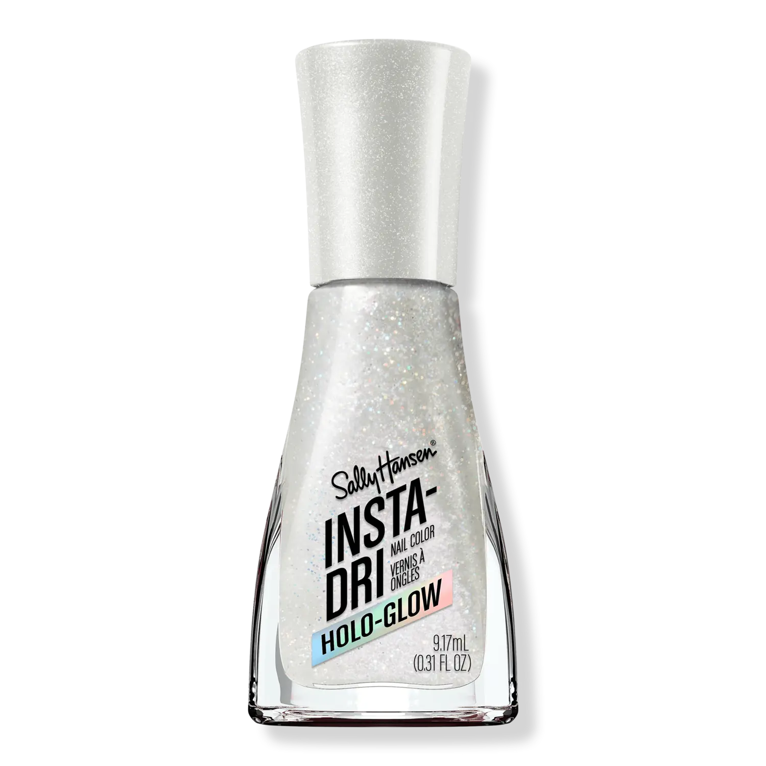 

Лак для ногтей Insta-Dri, нейтральные оттенки Sally Hansen, Shine Bright (irredescent white)