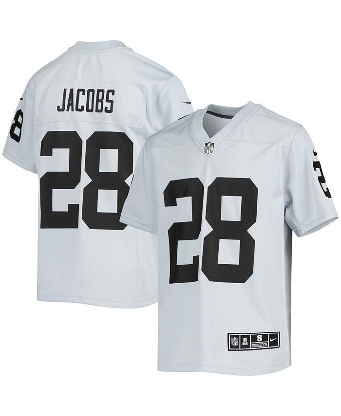 

Джерси Big Boys Josh Jacobs Silver Las Vegas Raiders Inverted Team Game Nike, серебро