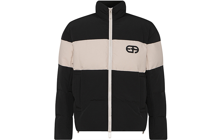EMPORIO ARMANI Пуховик с логотипом, Black — фото 3