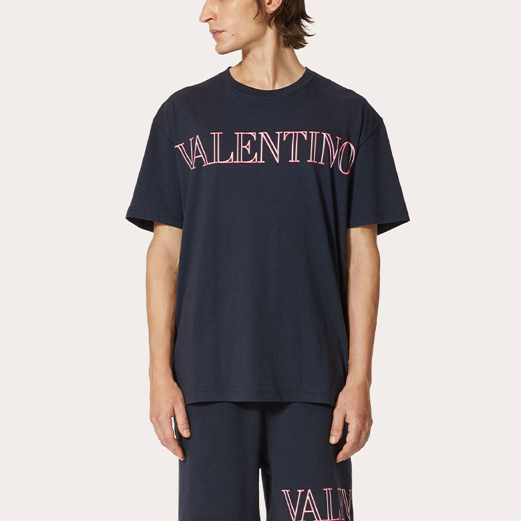 Футболка мужская синяя Valentino — фото 3