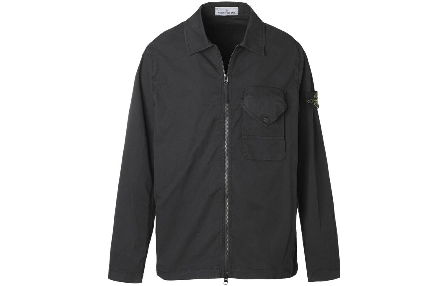 

Рубашка мужская Stone Island на молнии, черный
