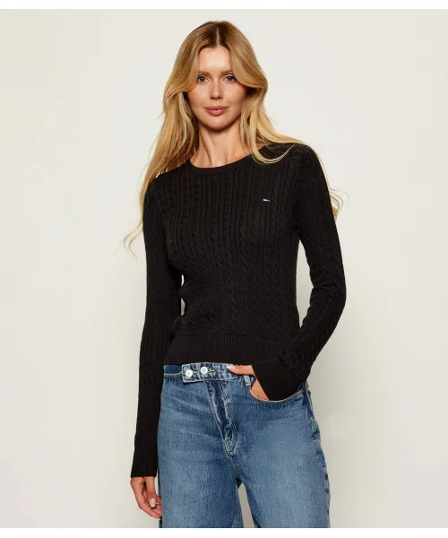 

Свитер Regular fit Tommy Jeans, черный