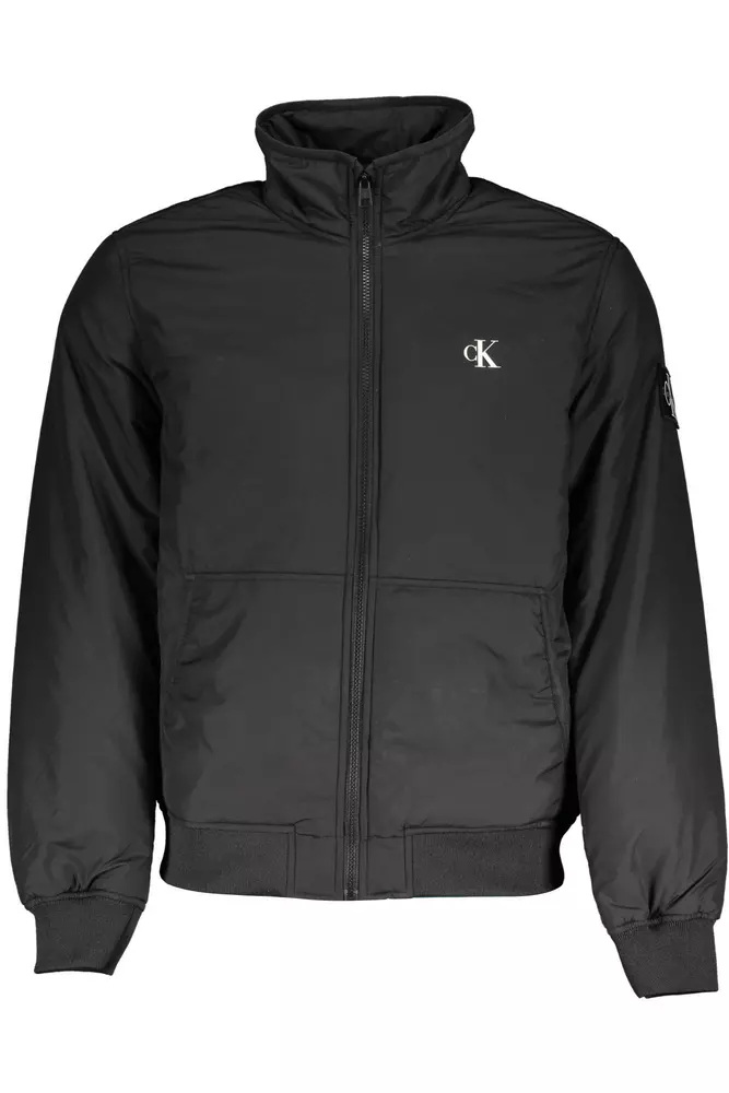 

Черная мужская куртка из полиэстера Calvin Klein