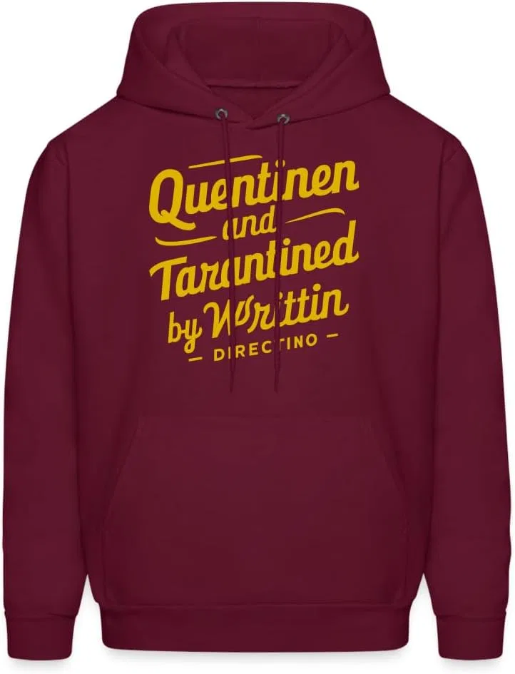 Quentinen and Tarantined by Writtin Directino Винтажный мем Унисекс худи, идеально для любителей интернет-мемов Generic, красный — фото 2