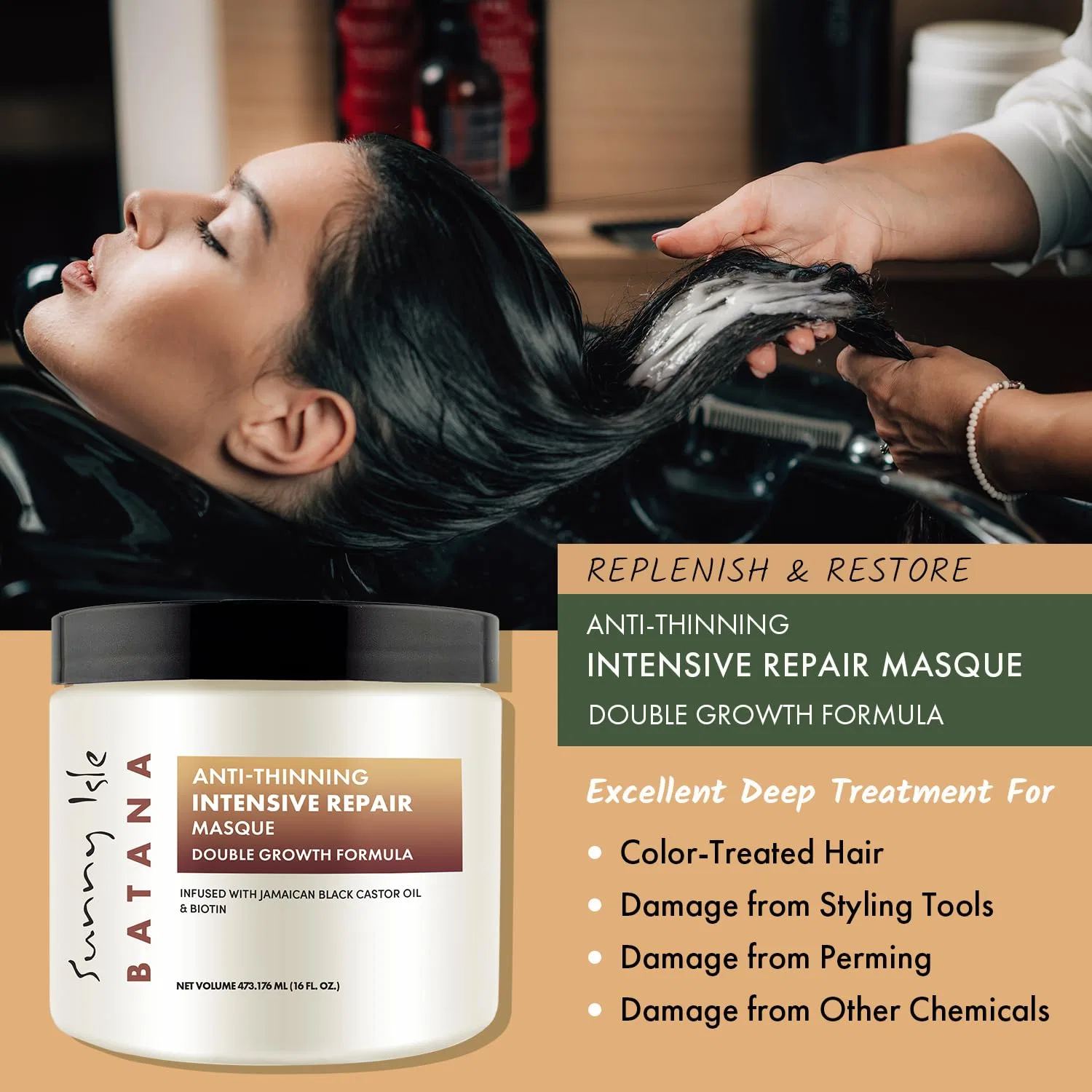 Маска для волос Batana Anti-Thinning Intensive Repair Masque от Sunny Isle Sunny Isle — фото 4