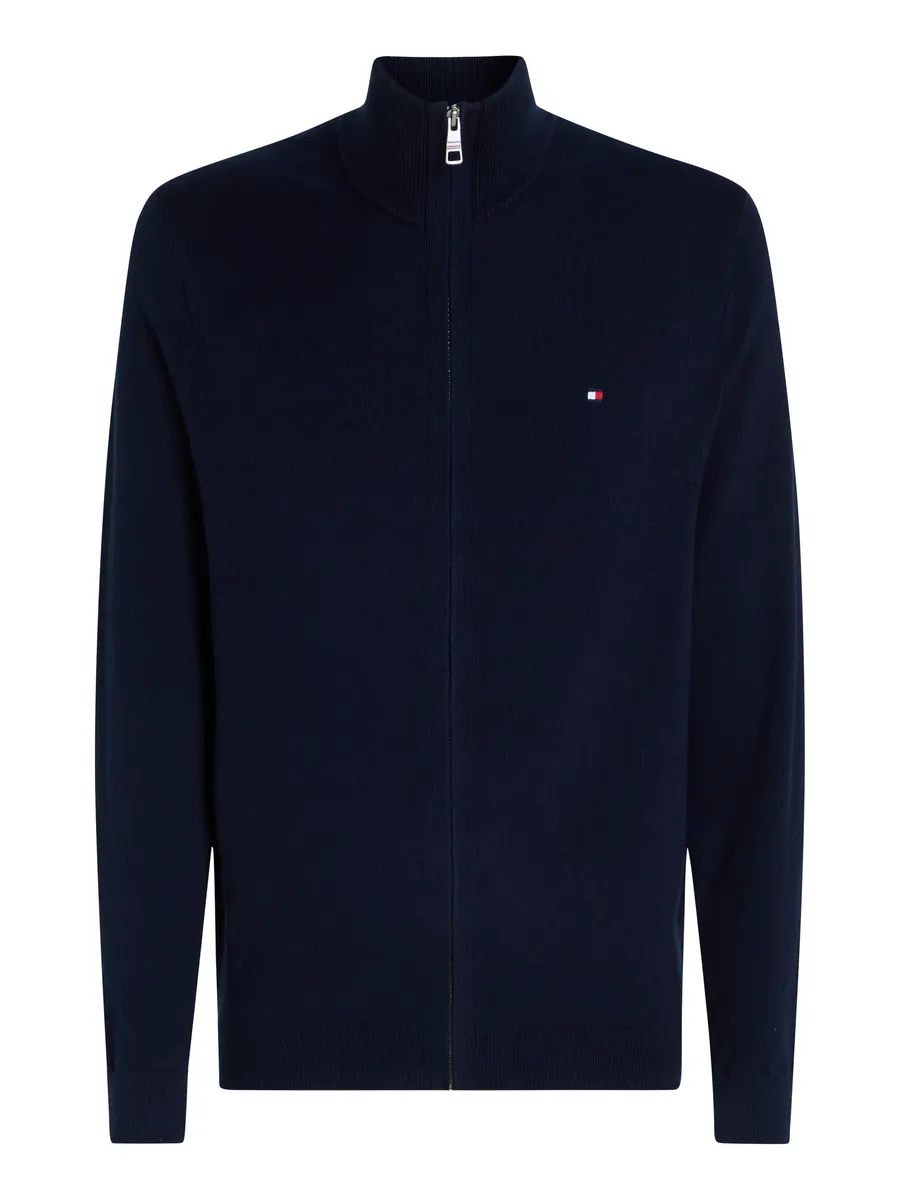 Кардиган Tommy Hilfiger "PIMA ORG CTN CASHMERE ZIP THRU", цвет Desert Sky — фото 2