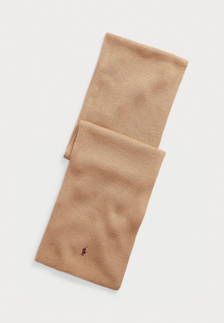 

Шарф Polo Ralph Lauren SIGNATURE PONY WOOL SCARF, Camel Melange/Blue