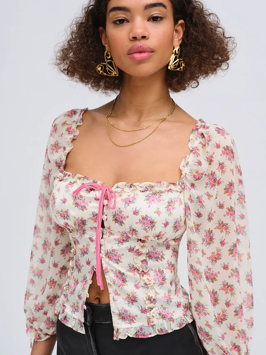 

Этьен Топ For Love & Lemons, розовый
