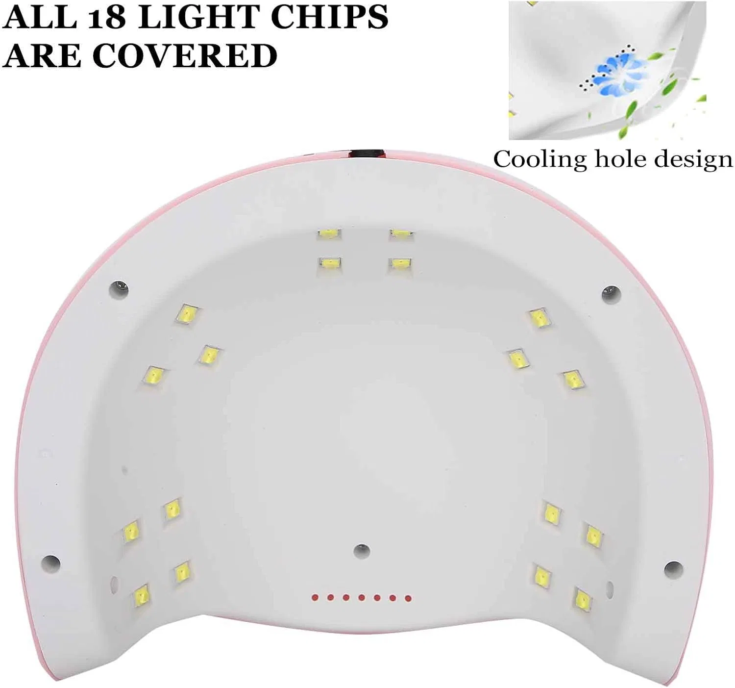 Портативная УФ/LED лампа для сушки ногтей Brrnoo 54 Вт Brrnoo — фото 4