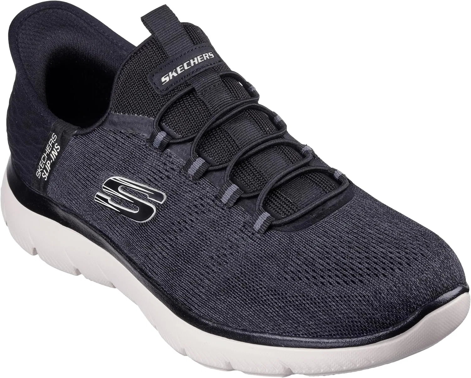 Мужские кроссовки Skechers Summits High Range, Black Mesh W — фото 4