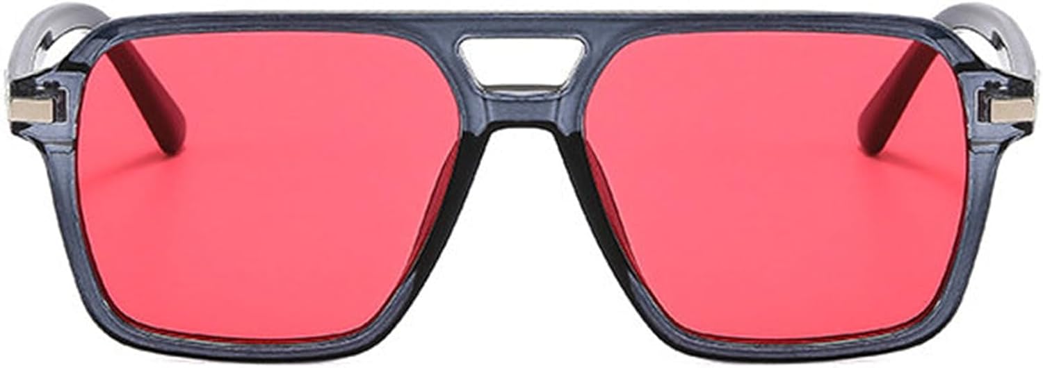 

Винтажные солнцезащитные очки с двойной перемычкой, квадратной формы, мужские, с градиентным зеркальным покрытием, солнцезащитные очки UV400, женские, модные желтые солнцезащитные очки helena, C4