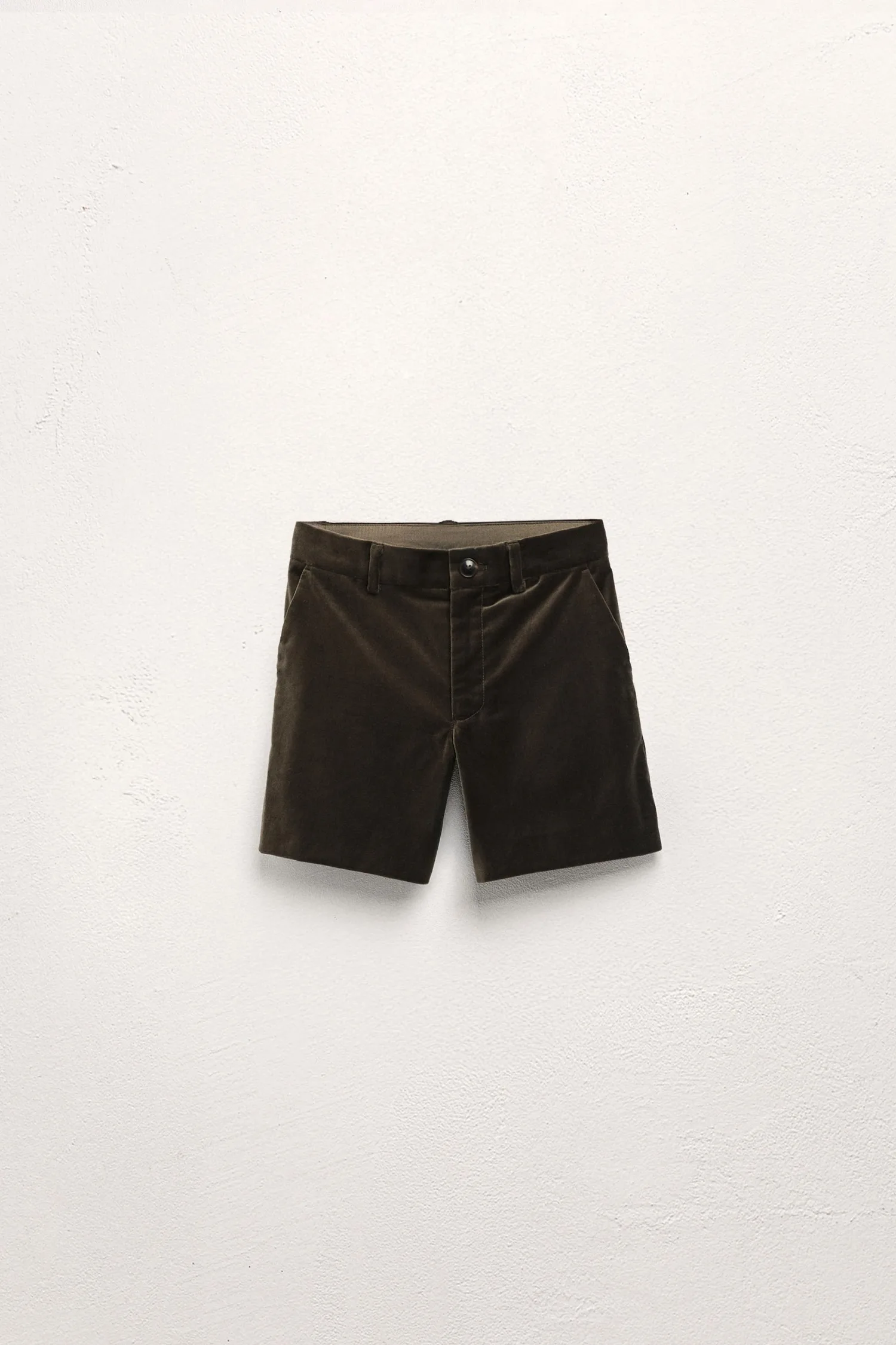 Для детей 2-5 лет / бархатные шорты-бермуды, лимитированная серия Zara, темно-зеленый