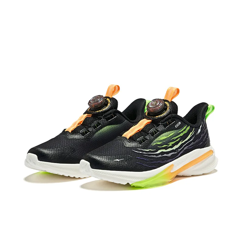 ERKE KIDS Детские кроссовки для бела low top черные зеленые — фото 4