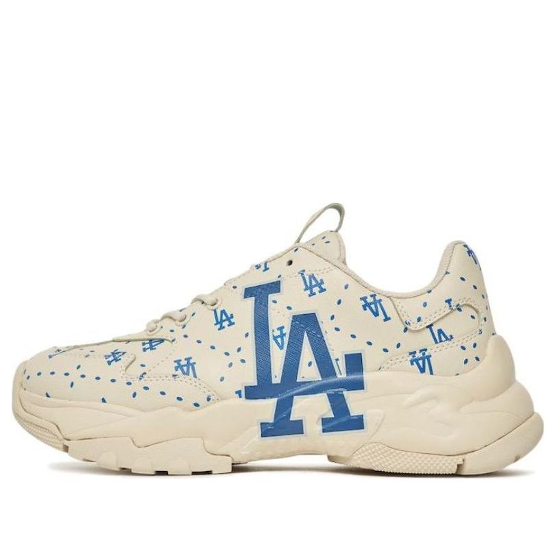 

Кроссовки MLB Bigball Chunky Monogram LA Dodgers 'Beige White Blue', бежевый