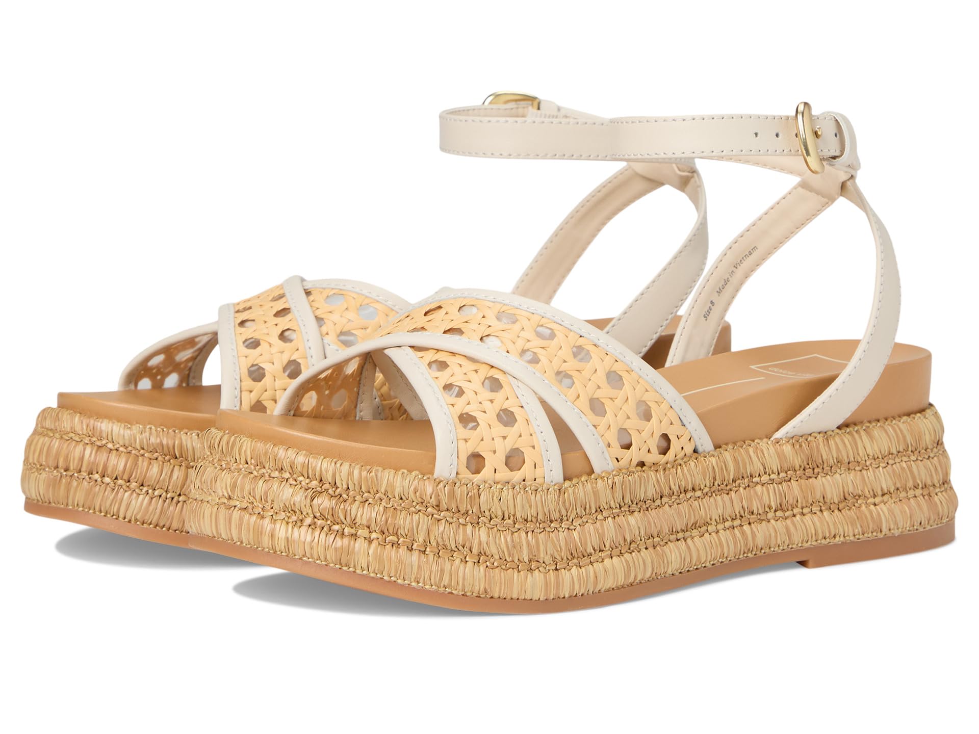 Сандалии Dolce Vita Wriley, Creme Woven Raffia