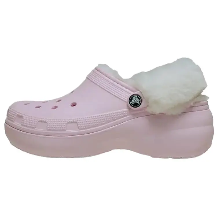 Crocs Классические облачные клоги для женщин в молочно-розовом цвете, цвет Milk Pink