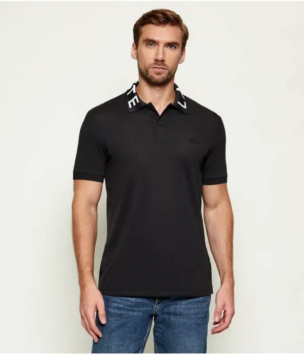 Полюс slim fit Lacoste, черный