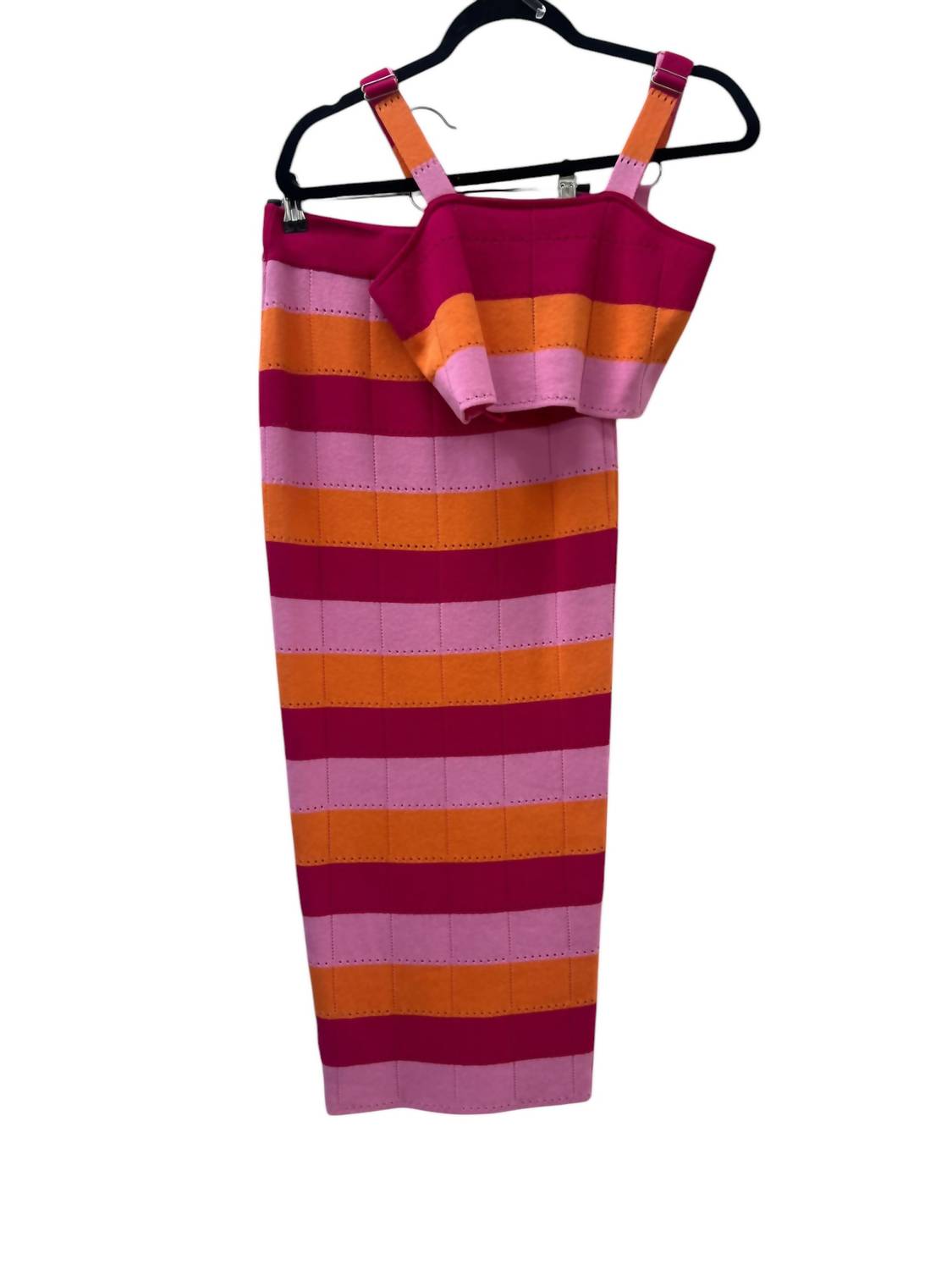 

Женский комплект из топа и юбки цвета фуксия/мульти The Vintage Shop