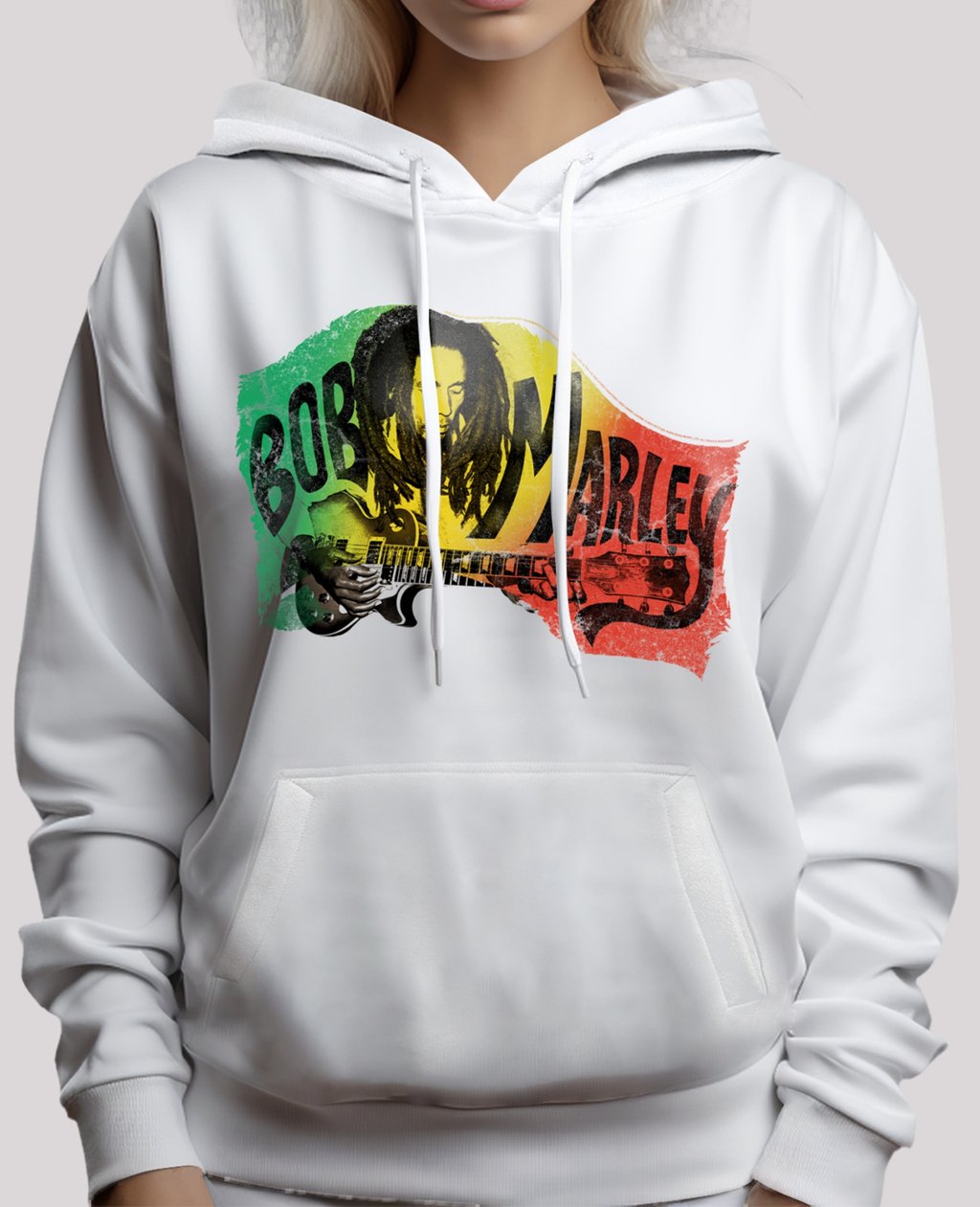

Толстовка BOB MARLEY - Hoodie F4NT4STIC, белый