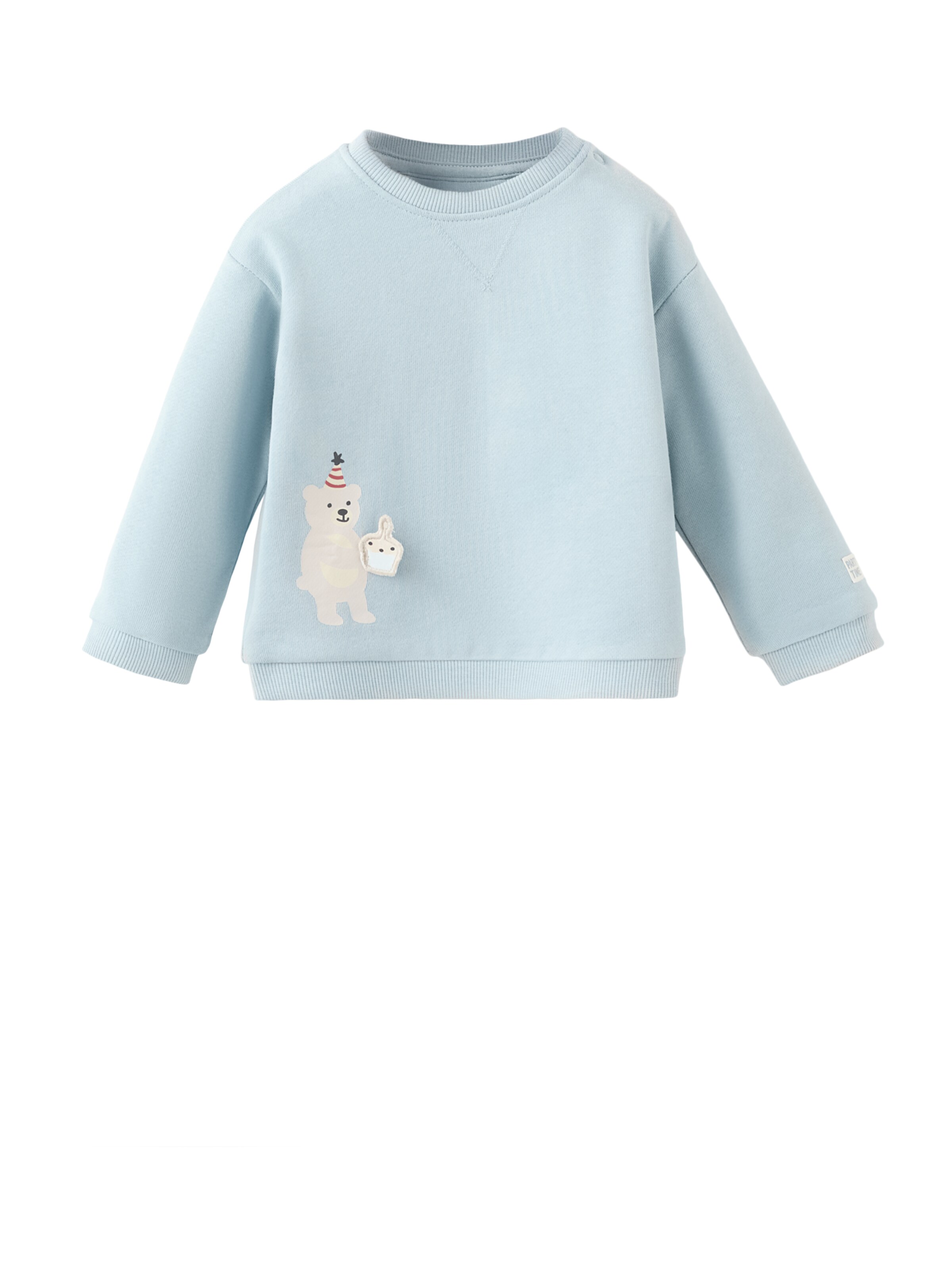 

MANGO KIDS Свитшот 'CAKES' в светло-голубом цвете