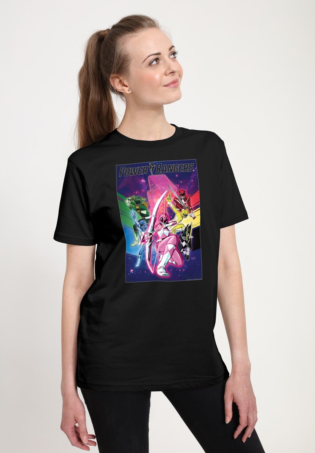

Футболка с принтом POWER RANGERS COLORFUL POSTER Henry Tiger, черный