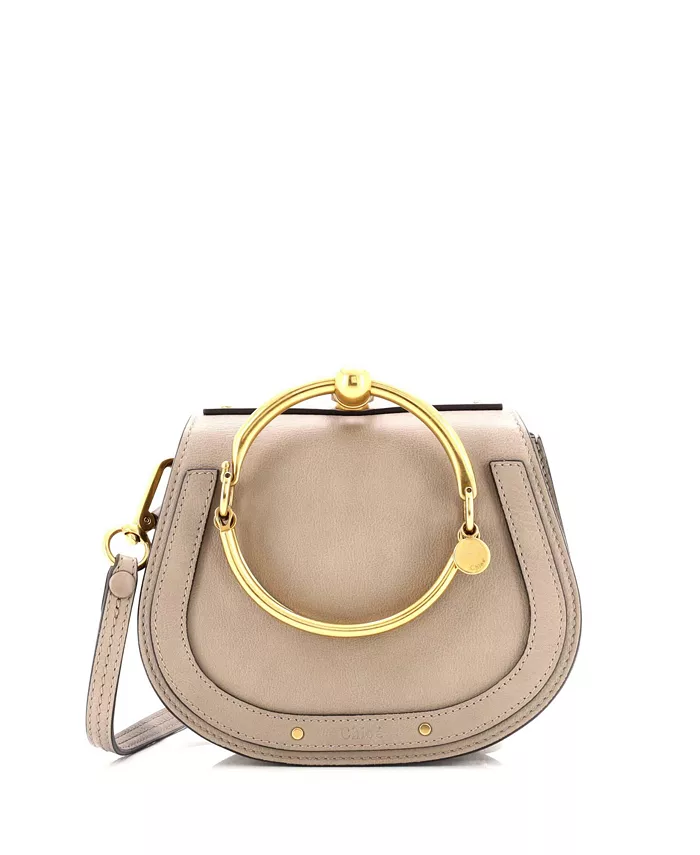 

Маленькая кожаная сумка-кроссбоди Small Nile Pre-Owned Chloe, коричневый/бежевый