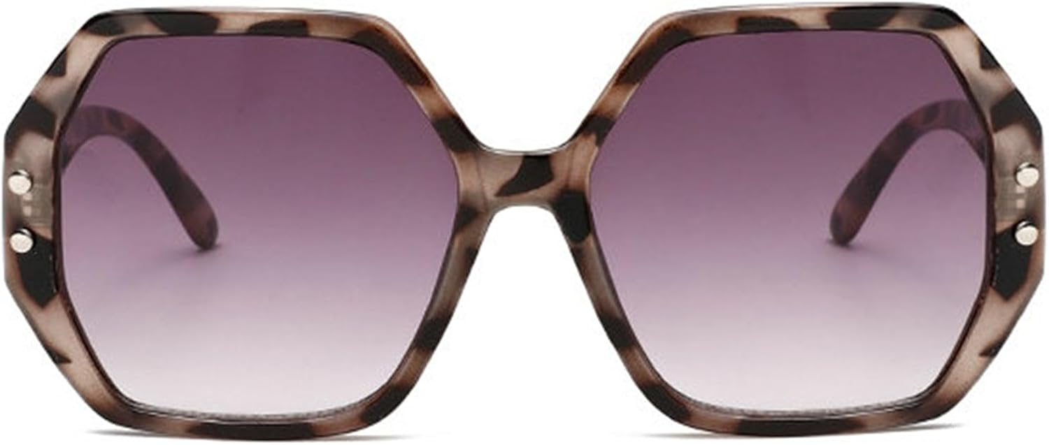 

Солнцезащитные очки Helena Oversized Retro Polygon Square Sunglasses для женщин и мужчин в стиле 90-х, с толстой оправой, дизайнерские, черные, с градиентным переходом цвета, защита от ультрафиолета UV400, C2