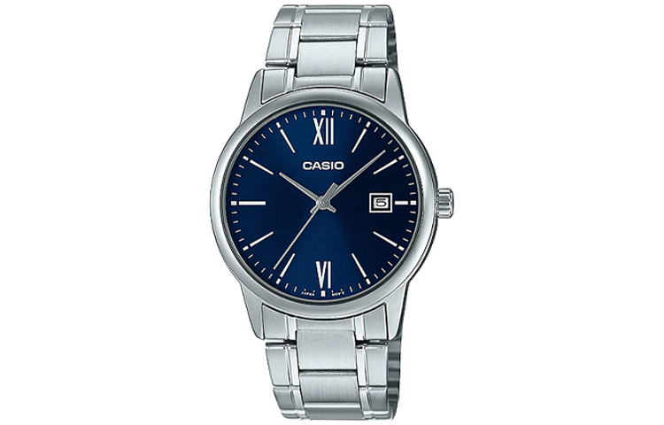 

CASIO Часы Men Standard Series Blue Watch MTP-V002D-2B3, Dark Blue Watch Dial