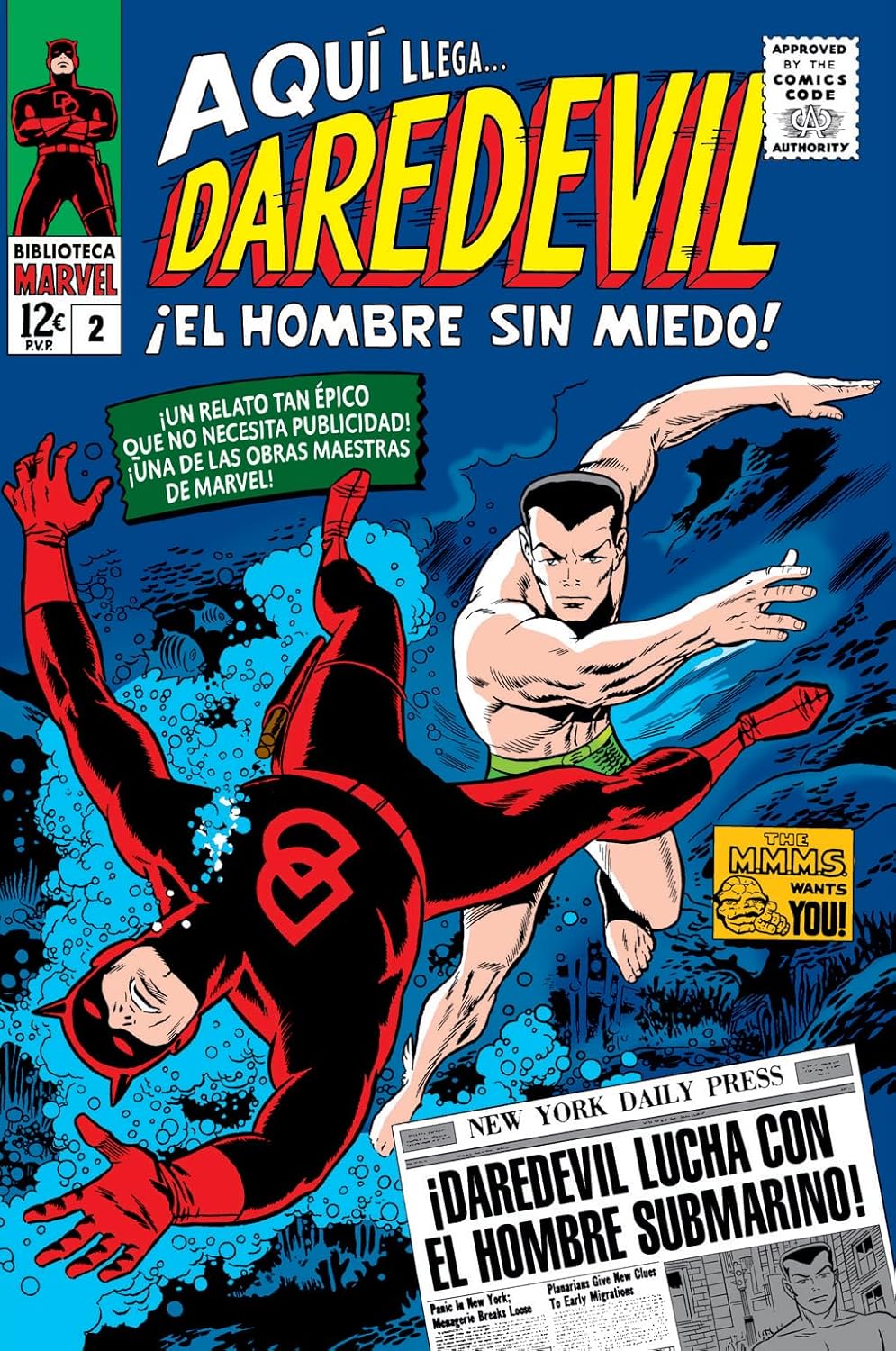 

Biblioteca marvel daredevil 2. 1965-66: daredevil 7-12 usa (PANINI ESPAÑA S.A.)