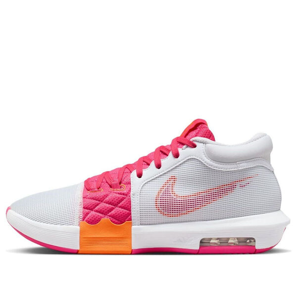 

Кроссовки lebron witness 8 ep 'white bright mandarin pink' Nike, белый