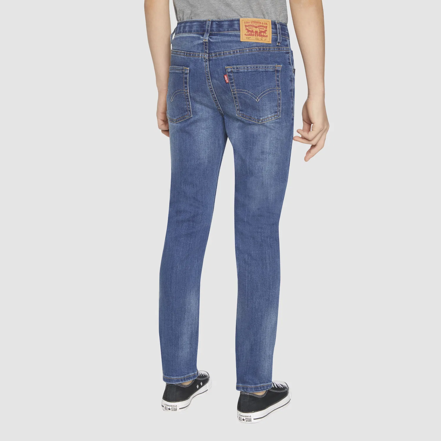 Джинсы 510 Skinny Fit Everyday Performance Jeans для мальчиков 8-20 размера Levi's, Dark Wash — фото 3